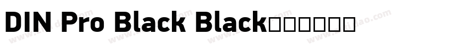 DIN Pro Black Black字体转换